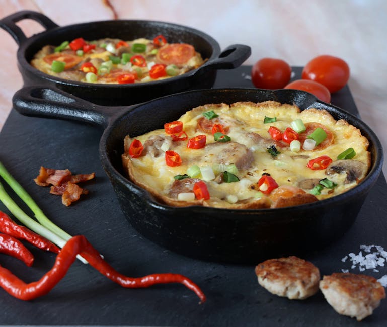 Paprika- og cheddarfrittata