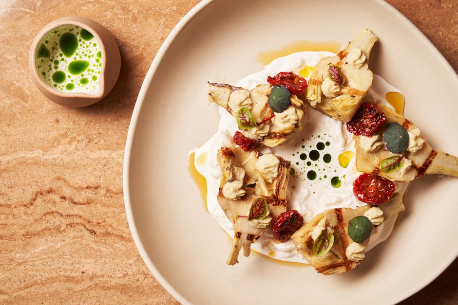 Artisjokker med kremet parmesan- og pepperdressing