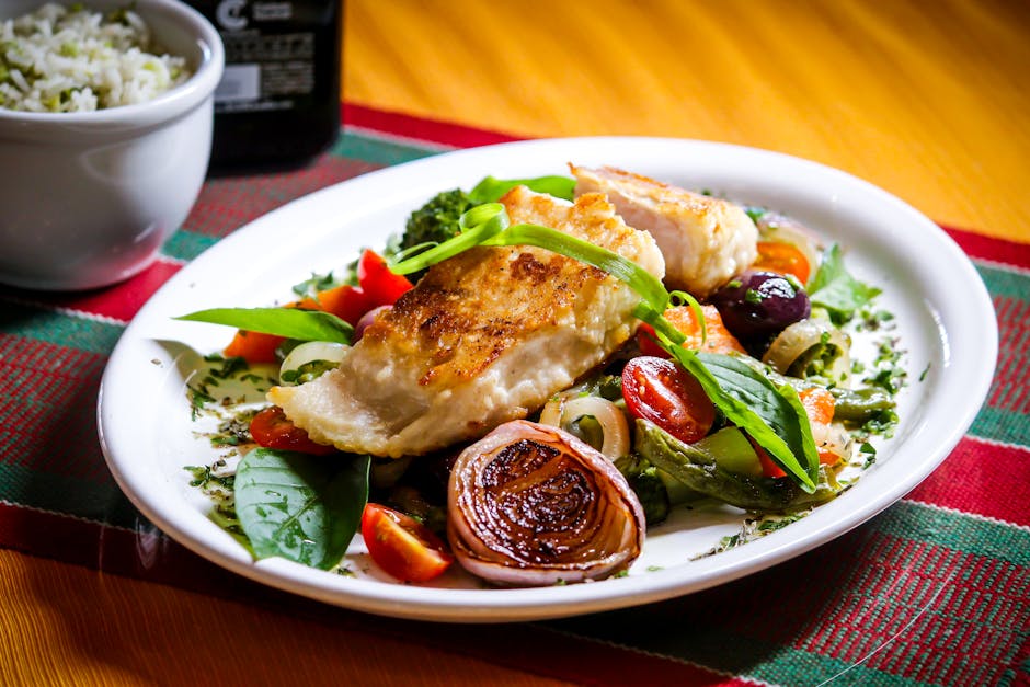 Havabbor med tomater og løk