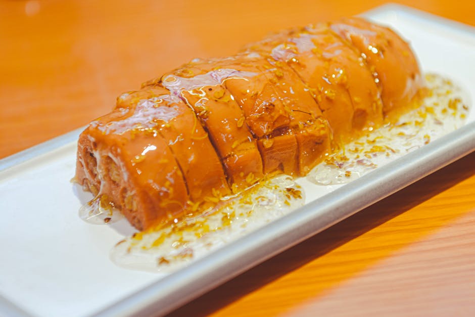 Hoisin-glasert kjøttpudding