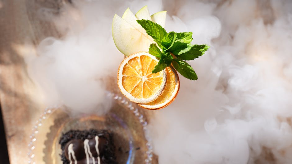 Appelsinskiver med appelsinblomstsirup