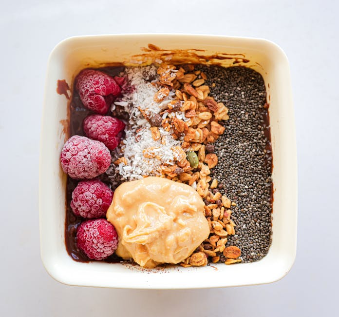 Sjokolade- og chiagrøt frokostbolle