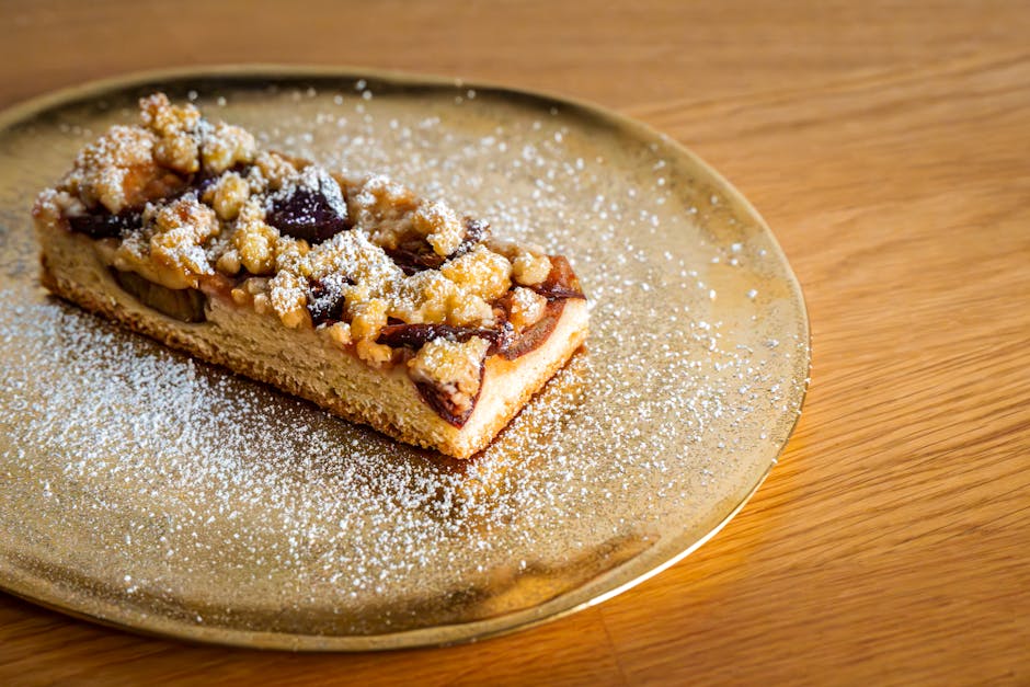 Blåbærkake med kanel og valnøtter