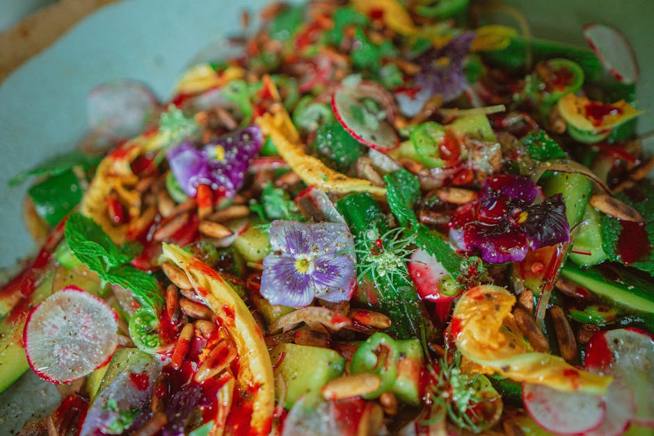 Squash med myntedressing