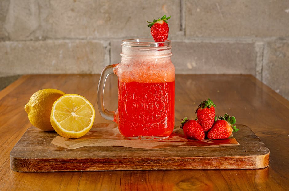 Jordbærlemonade