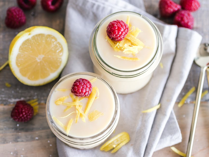 Kremet lime- og sitronposset