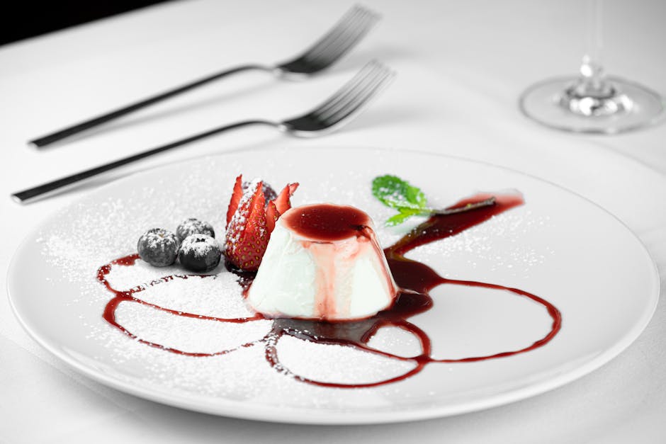 Panna Cotta med tranebær- og fikenkompott