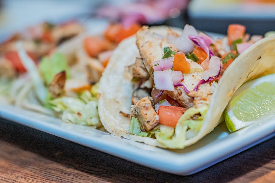 Grillet kyllingtaco