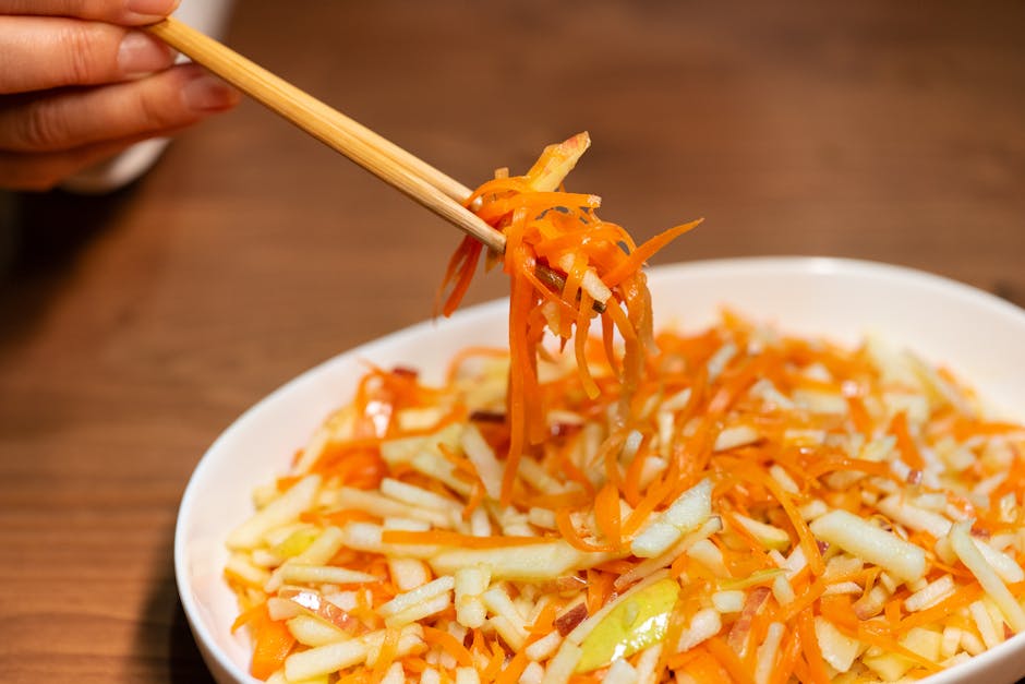 Marokkansk gulrot- og eplesalat med koriander