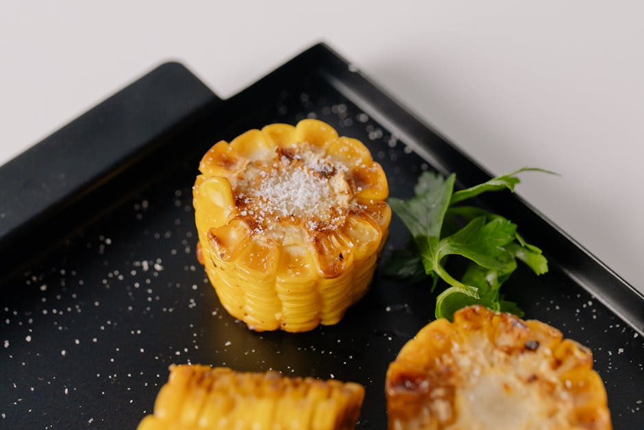 Mini maiskolber med chili og parmesan