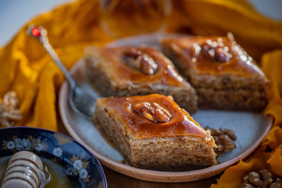 Ceciarchiata Taiglach med honning og nøtter