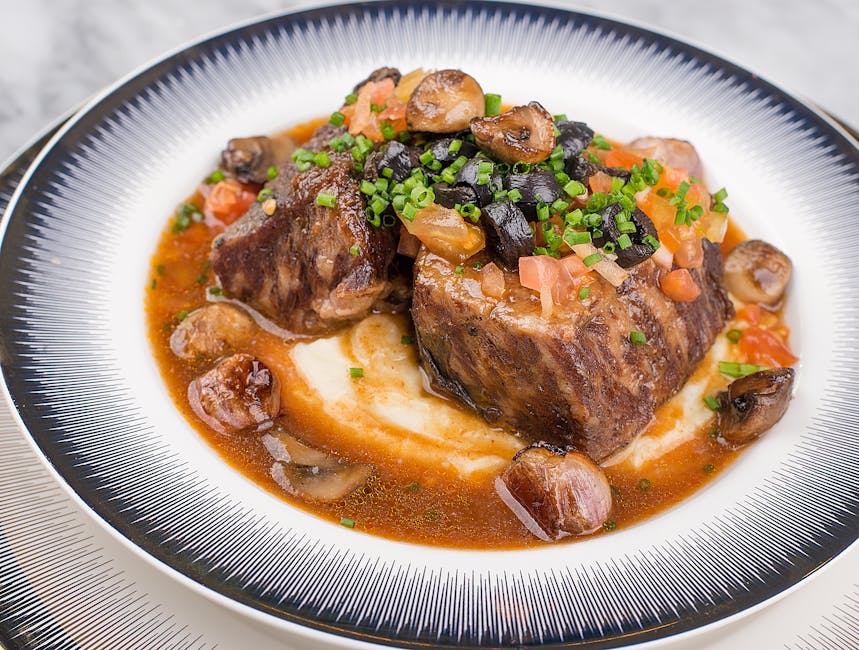 Braiserte kalveskanker (Osso Buco)