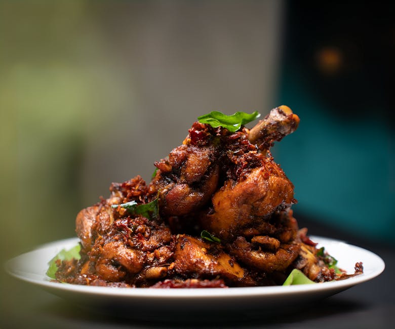 Friterte kyllingbiter med indisk masala