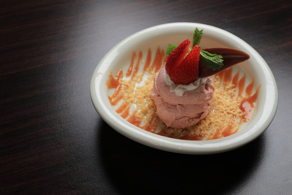 Kremet karamellsorbet