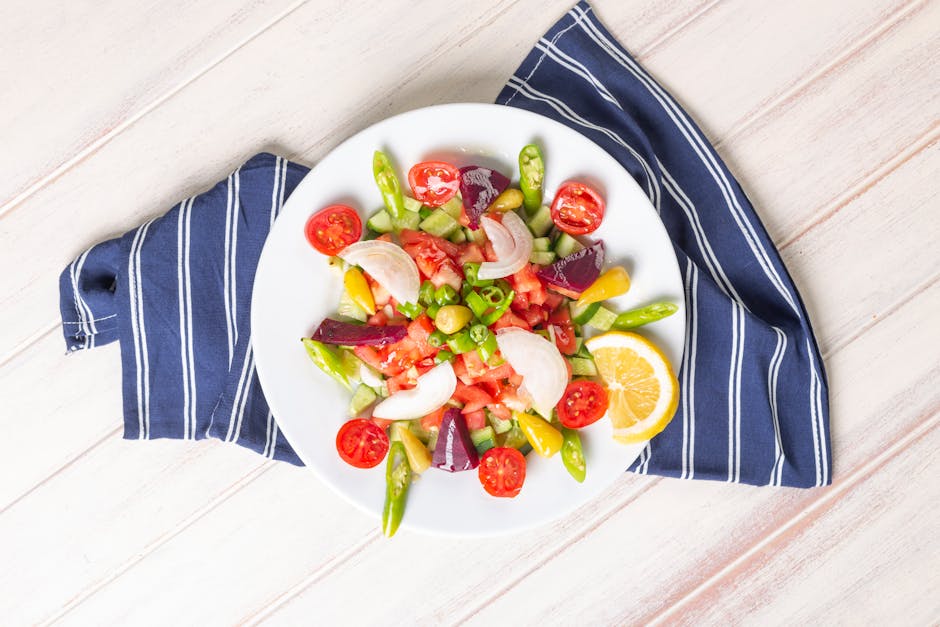 Frisk cherrytomat- og sitronsalat