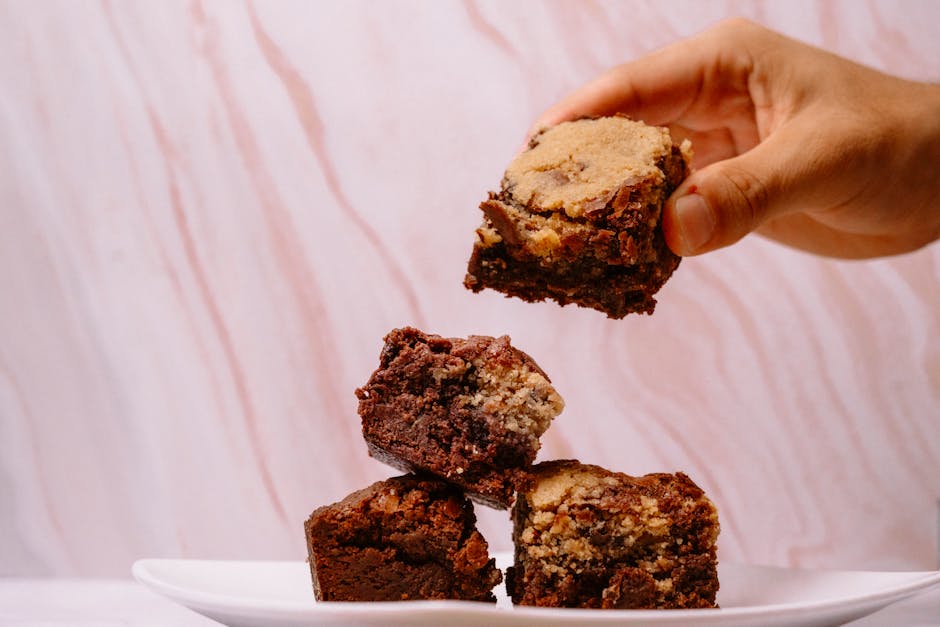 Fudgy brownies med dobbel sjokolade
