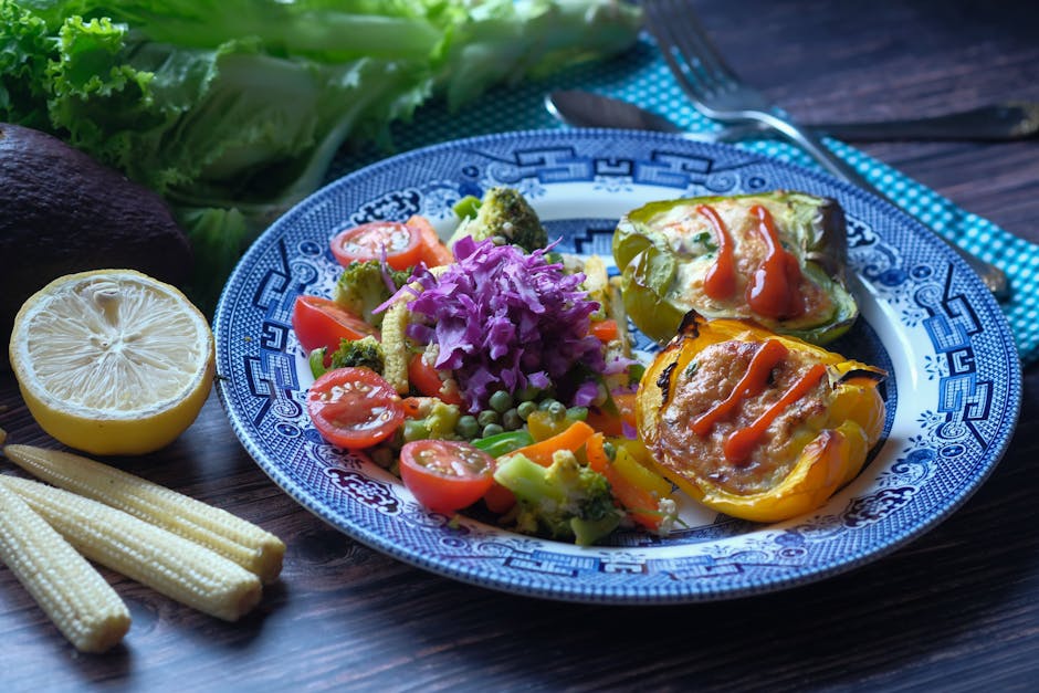 Avokadosalat med paprika og tomater