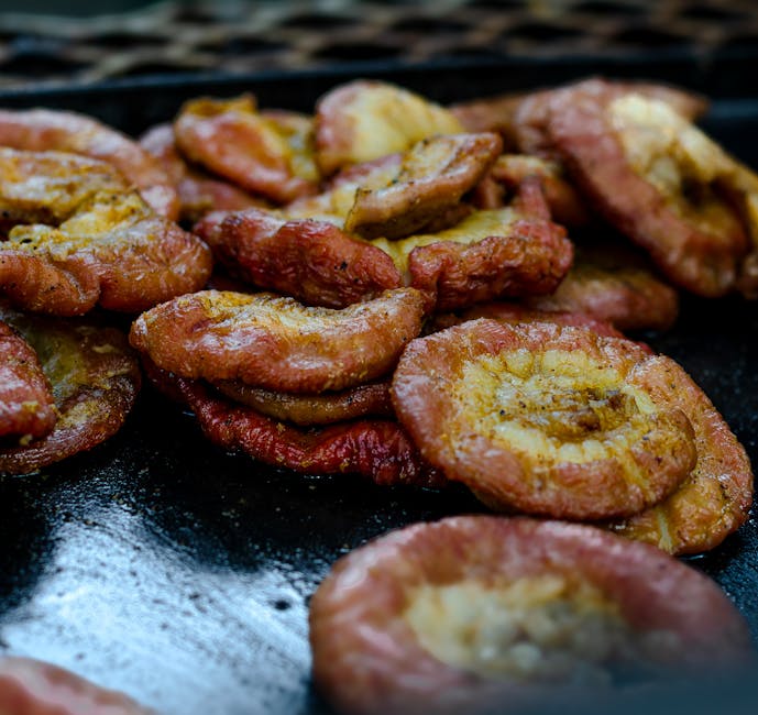 Søte plantain-fritters med kanel