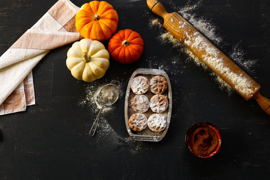 Saftige gresskarboller med appelsin