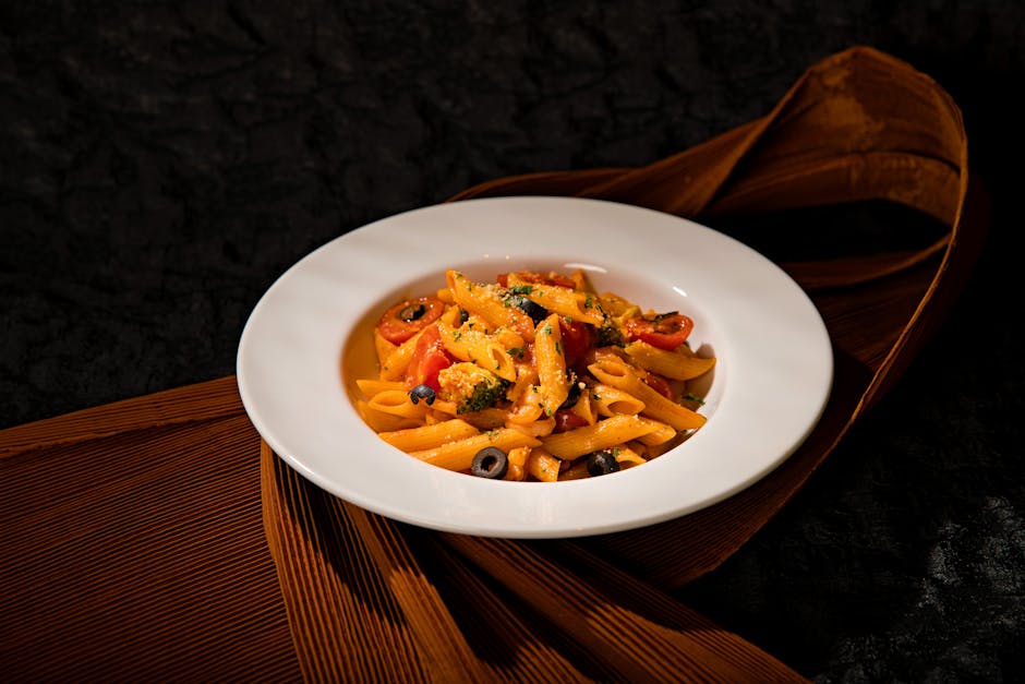 Pasta med friske sommergrønnsaker