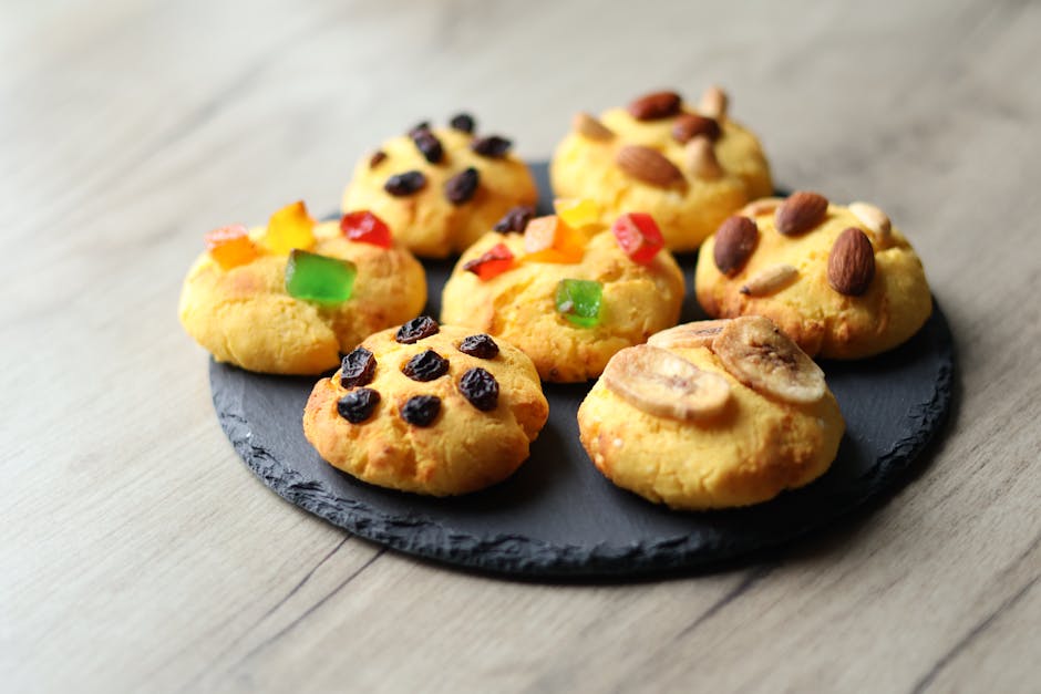 Fargerike Tutti-Frutti kjeks