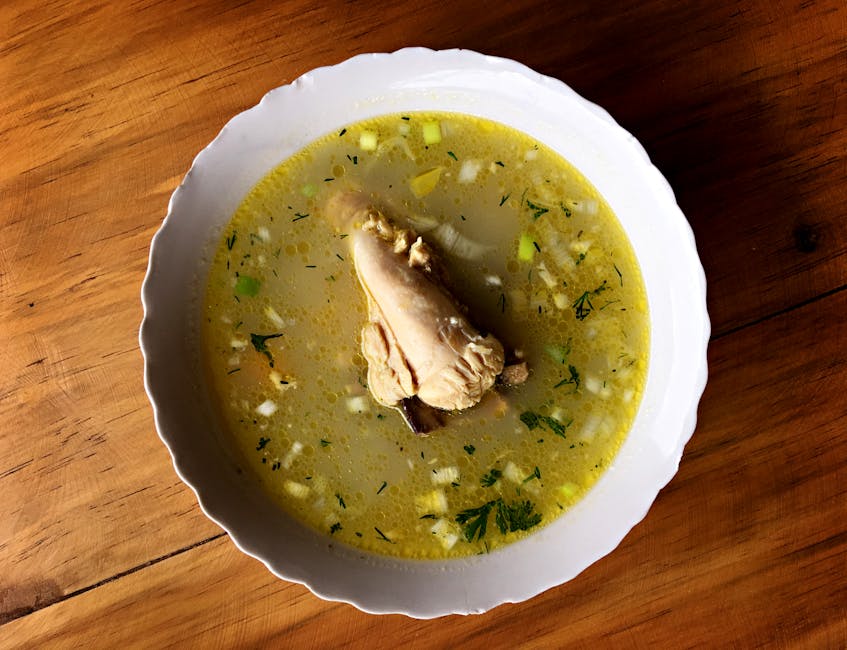 Kremet kyllingsuppe med ris