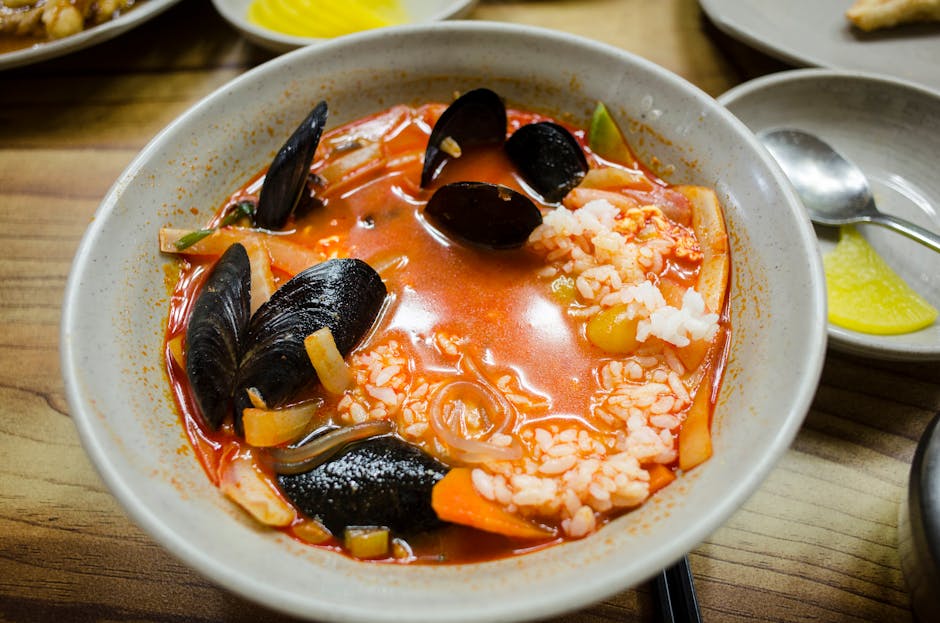 Muslinger i gulrot- og ingefærbuljong