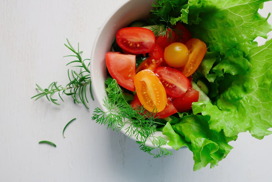 Frisk portulakk- og persillesalat