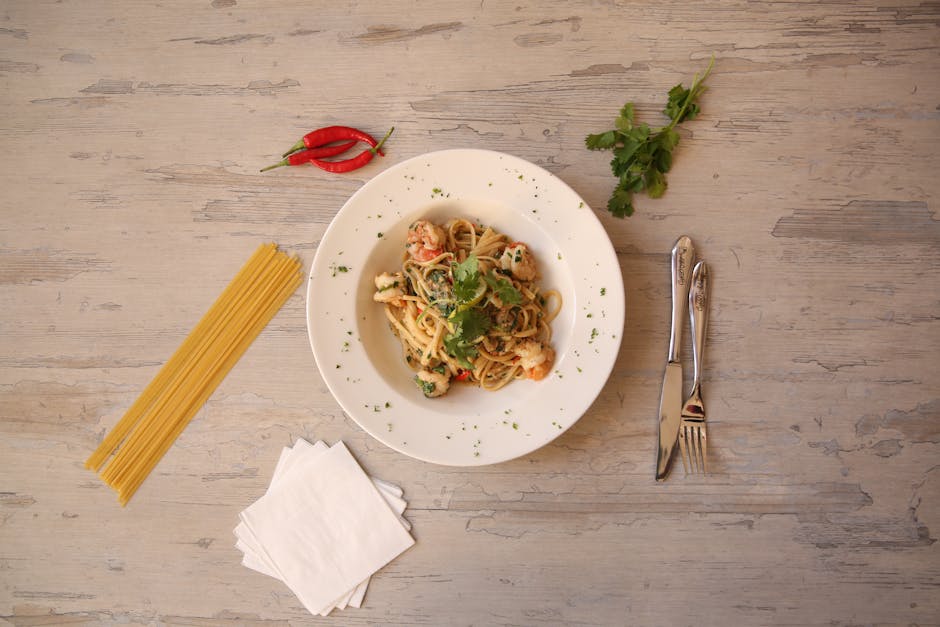 Frisk sitron- og persillelinguine