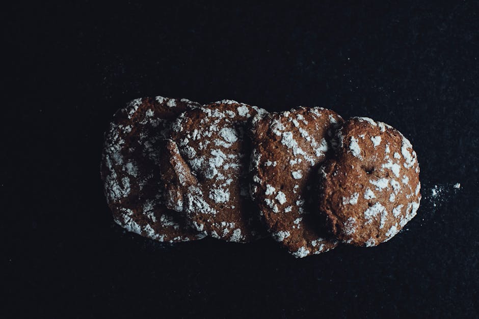 Brownie-kjeks med melisglasur