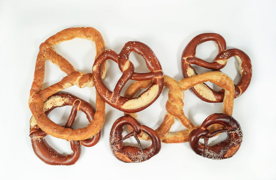Honning- og hvetepretzel-twists