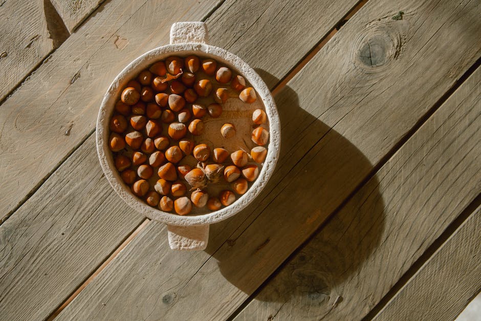 Ristede hasselnøtter med timian