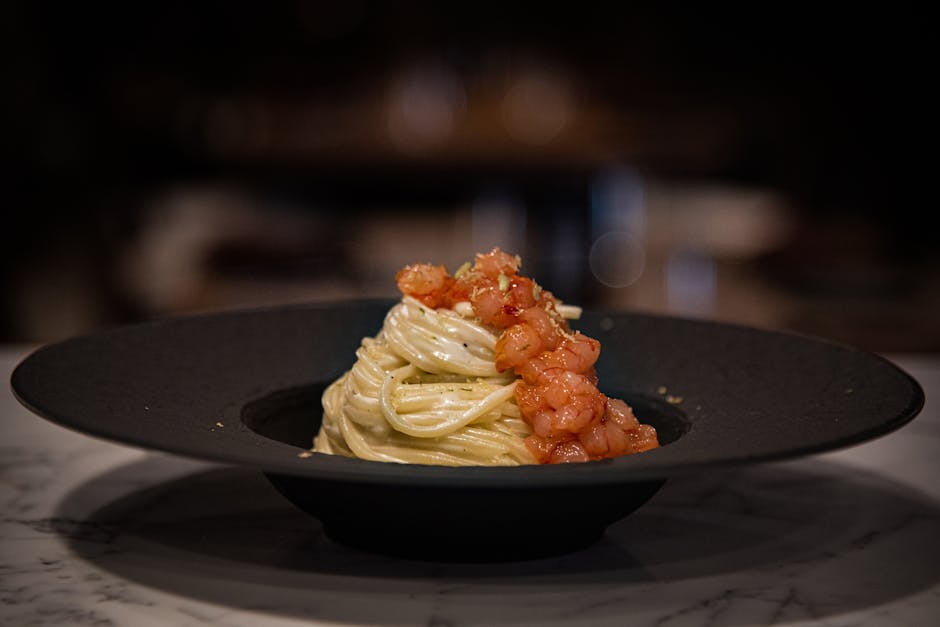 Capellini med reker og kremet tomatsaus