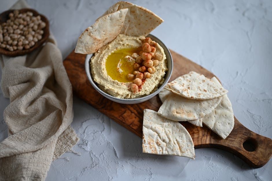 Kremet hummus med tahini