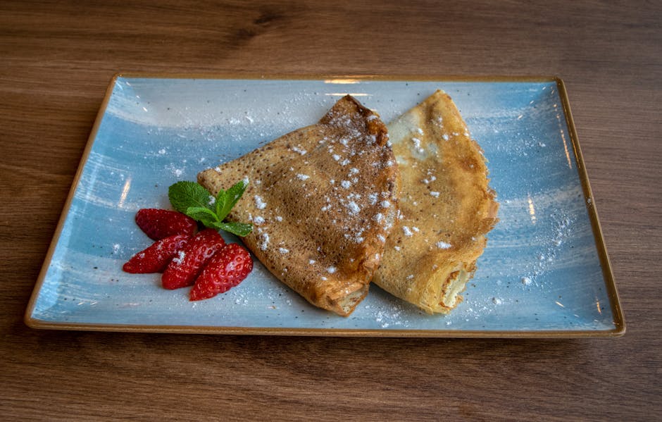 Varmrørte crêpes med hasselnøtt og brunet smør