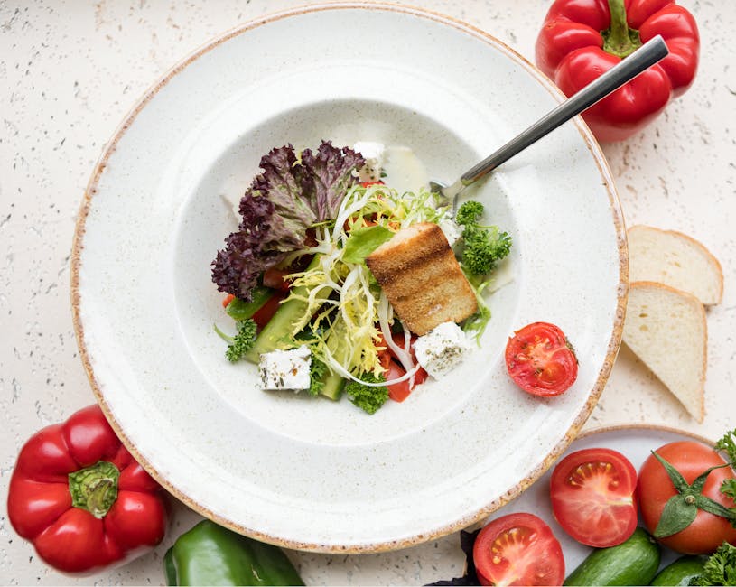 Rødløksalat med grillede paprika