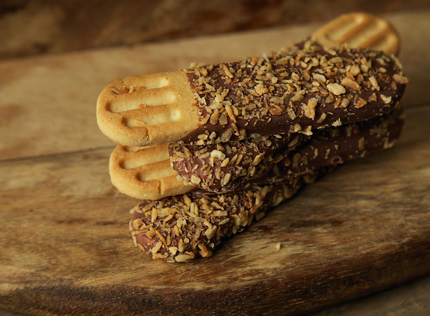 Hvetekjeks med sjokolade og smørdeig