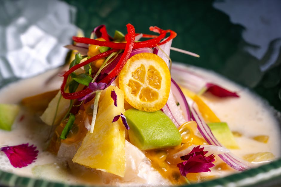 Frisk ceviche av rød snapper