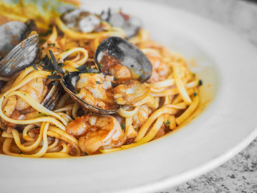 Hvit clam-saus med linguine