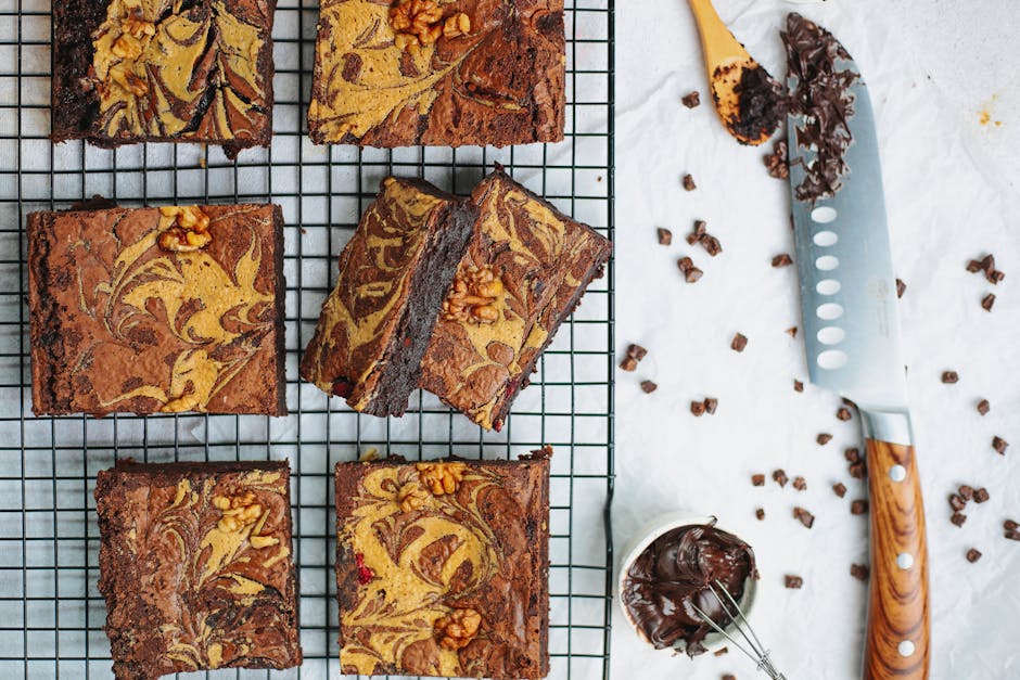 Katrinas klassiske sjokoladebrownies med valnøtter