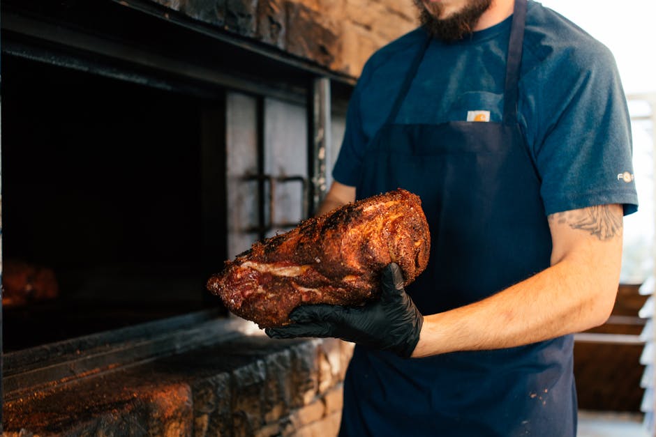Langtidsstekt svinenakke med barbecuesaus