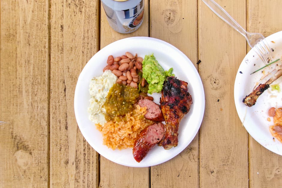 Krydret jambalaya med kylling, svin og bønner