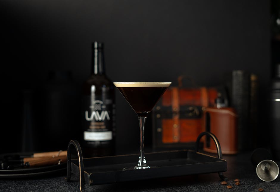 Hvite sjokolade- og espresso-martinis