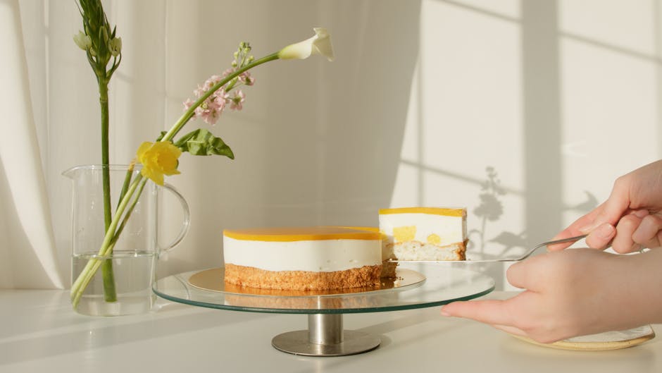 Gingersnap-mango iskake med kokos