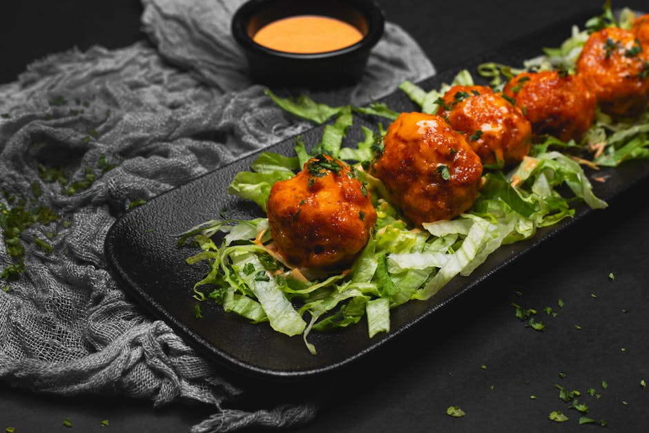 Krydrede kyllingkjøttboller med sitron og urter