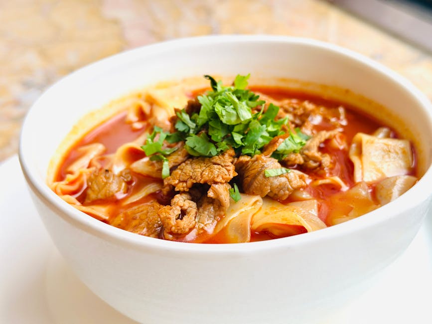 Krydret chili med svin og storfe