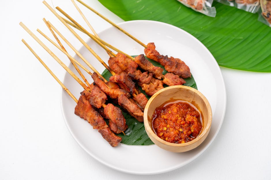 Sate Madura med lammekjøtt