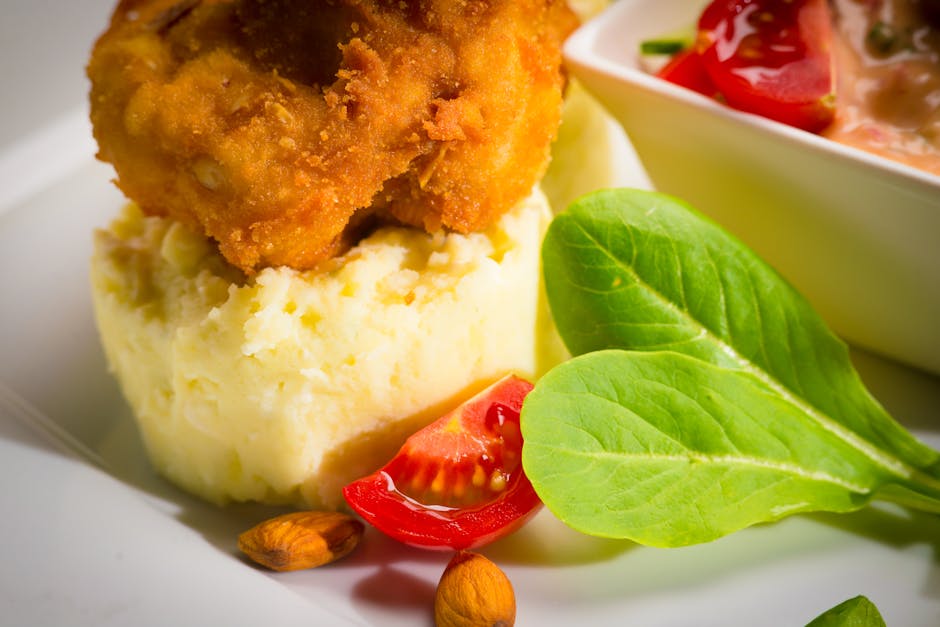 Stekte potetkaker av potetmos