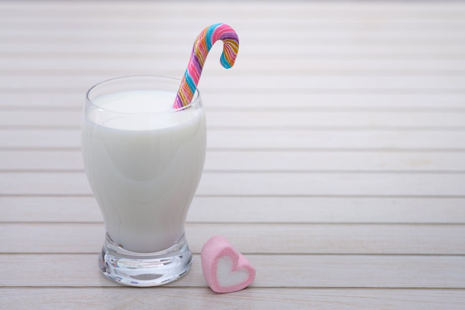 Fargerik bomullsgodt-milkshake