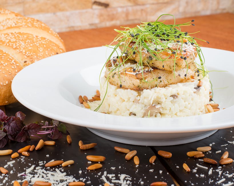 Kremet farro-risotto med feta og pinjekjerner